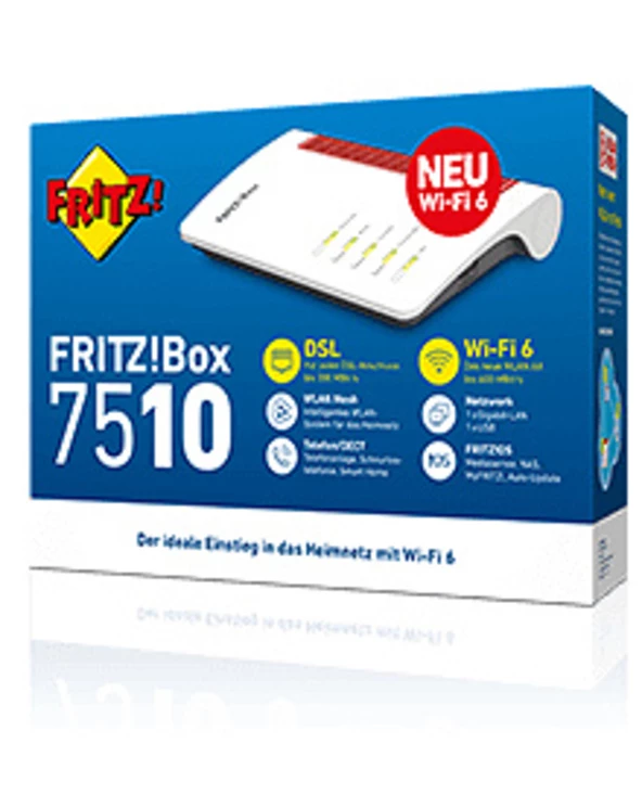 Vente flash ???? AVM FRITZ!Box 7510 Routeur Sans Fil Gigabit Ethernet Monobande (2,4 GHz) Blanc ???? 1 Vente flash ???? AVM FRITZ!Box 7510 Routeur Sans Fil Gigabit Ethernet Monobande (2,4 GHz) Blanc ????