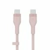Meilleur prix ✔️ Belkin BOOST↑CHARGE Flex Câble USB 2 M USB 2.0 USB C Rose ✔️
