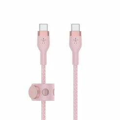 Budget ⌛ Belkin BOOST↑CHARGE PRO Flex Câble USB 1 M USB 2.0 USB C Rose 🎁