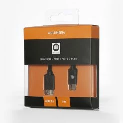 Les meilleures critiques de 💯 D2 Diffusion D2USBCMICROB100N Câble USB 1 M 3.2 Gen 2 (3.1 Gen 2) USB C Micro-USB A Noir 😀