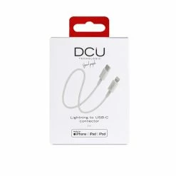 Alternative view of Promo ✔️ DCU Advance Tecnologic 34101300 Câble USB 1 M USB 3.2 Gen 2 (3.1 Gen 2) USB C Lightning Blanc ⌛