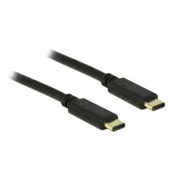 Offres ⭐ DeLOCK 2m, 2xUSB2.0-C Câble USB USB 2.0 USB C Noir ????