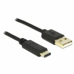 Tout neuf ???? DeLOCK 2m, USB2.0-A/USB2.0-C Câble USB USB A USB C Noir ????