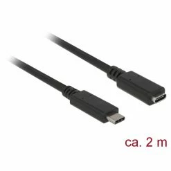 Alternative view of De gros ???? DeLOCK SuperSpeed USB Câble USB 2 M USB 3.2 Gen 1 (3.1 Gen 1) USB C Noir ????