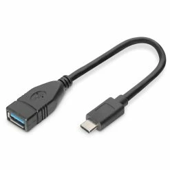 Vente flash ❤️ Digitus Câble Adaptateur USB De Type-C, OTG, De Type-C Vers A 🔥