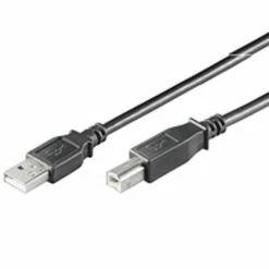 Vente flash ???? Goobay USB AB 300 LC HiSpeed 2.0, 3m Câble USB USB A USB B Noir ????