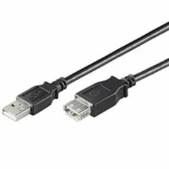 Vente flash ???? Goobay USB Ext AA 300 HiSpeed Black 3m Câble USB USB A Noir ❤️
