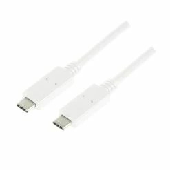 Tout neuf ???? LogiLink CU0131 Câble USB 1 M 3.2 Gen 2 (3.1 Gen 2) USB C Blanc ????