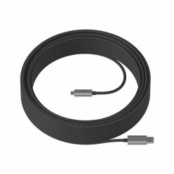 Offres ???? Logitech Strong USB 10m Câble USB USB 3.2 Gen 2 (3.1 Gen 2) USB A USB C Graphite ????