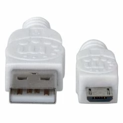 Nouveau 🔥 Manhattan 323987 Câble USB 1 M 2.0 USB A Micro-USB B Blanc ❤️ -StarTech.com-shop manhattan 323987 c ble usb 1 m 2 0 1 2