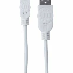 Nouveau 🔥 Manhattan 323987 Câble USB 1 M 2.0 USB A Micro-USB B Blanc ❤️ -StarTech.com-shop manhattan 323987 c ble usb 1 m 2 0 1 3