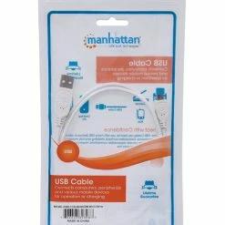 Nouveau 🔥 Manhattan 323987 Câble USB 1 M 2.0 USB A Micro-USB B Blanc ❤️ -StarTech.com-shop manhattan 323987 c ble usb 1 m 2 0 1 4