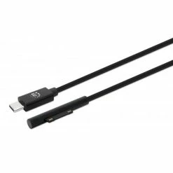 Vente flash 👍 Manhattan 353632 Câble USB 1,8 M USB C Surface Connect Noir 🔥