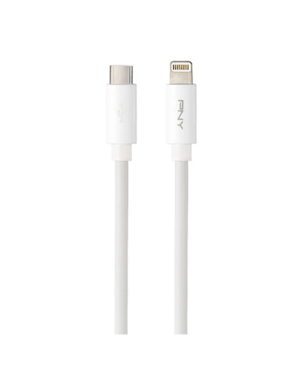 Coupon ⌛ PNY C-TC-LN-W01-10 Câble USB 3 M Lightning USB C Blanc ???? 2 Coupon ⌛ PNY C-TC-LN-W01-10 Câble USB 3 M Lightning USB C Blanc ???? – Image 2