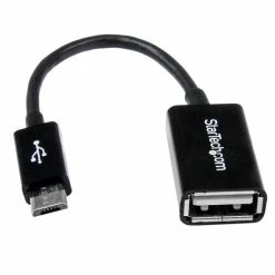 Le moins cher 👍 StarTech.com Câble Adaptateur Micro USB Vers USB Host OTG De 12cm - Mâle / Femelle - Noir ✨