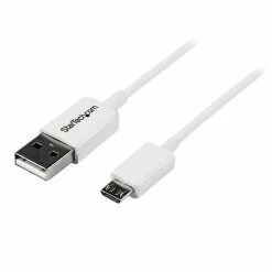 Le moins cher 🔔 StarTech.com Câble Micro USB 2 M - A Vers Micro B - Blanc ✨