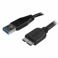 Meilleur prix 🧨 StarTech.com Câble SuperSpeed USB 3.0 Slim A Vers Micro B De 0,5 M - Mâle / Mâle - Noir ⌛