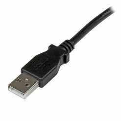 Bon marché 🔥 StarTech.com Câble USB 2.0 A Vers USB B Coudé à Gauche Mâle / Mâle Pour Imprimante - 3 M - Noir 🎉