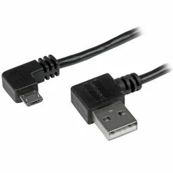 Top 10 ✨ StarTech.com Câble USB A Vers Micro B De 1 M Avec Connecteurs Coudés à Angle Droit - M/M - Noir 😍