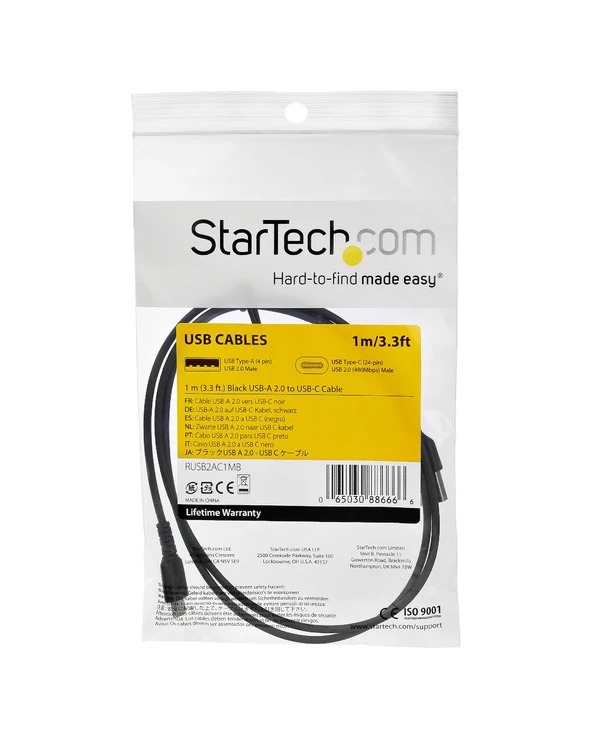 Remise ???? StarTech.com Câble USB-C Vers USB-C De 1 M - Noir ⭐ 4 Remise ???? StarTech.com Câble USB-C Vers USB-C De 1 M - Noir ⭐ – Image 4