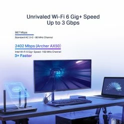 Meilleure vente ???? TP-LINK Archer AX50 Routeur Sans Fil Gigabit Ethernet Bi-bande (2,4 GHz / 5 GHz) 4G Noir ???? 9 Meilleure vente ???? TP-LINK Archer AX50 Routeur Sans Fil Gigabit Ethernet Bi-bande (2,4 GHz / 5 GHz) 4G Noir ???? -StarTech.com-shop tp link archer ax50 routeur sans fi 3