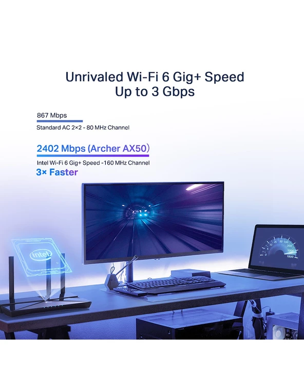 Meilleure vente ???? TP-LINK Archer AX50 Routeur Sans Fil Gigabit Ethernet Bi-bande (2,4 GHz / 5 GHz) 4G Noir ???? 4 Meilleure vente ???? TP-LINK Archer AX50 Routeur Sans Fil Gigabit Ethernet Bi-bande (2,4 GHz / 5 GHz) 4G Noir ???? – Image 4