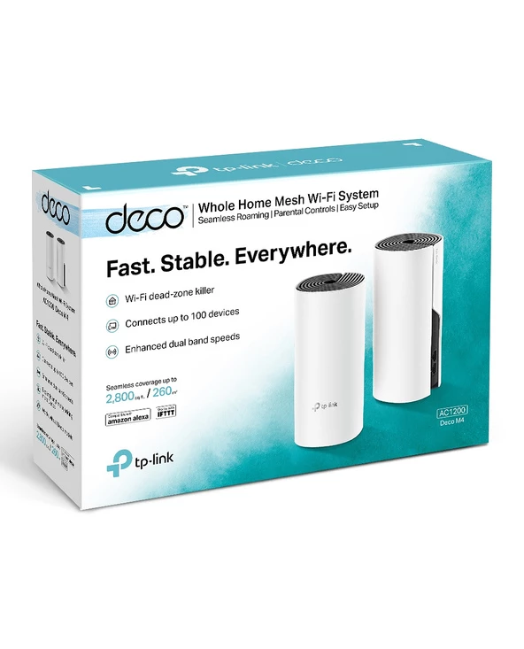 Promo ???? TP-LINK Deco M4 1-pack Routeur Sans Fil Bi-bande (2,4 GHz / 5 GHz) Gigabit Ethernet Blanc ⭐ 3 Promo ???? TP-LINK Deco M4 1-pack Routeur Sans Fil Bi-bande (2,4 GHz / 5 GHz) Gigabit Ethernet Blanc ⭐ – Image 3