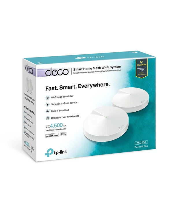 Top 10 ???? TP-LINK Deco M9 Plus Routeur Sans Fil Gigabit Ethernet Bi-bande (2,4 GHz / 5 GHz) 4G Blanc ✔️ 4 Top 10 ???? TP-LINK Deco M9 Plus Routeur Sans Fil Gigabit Ethernet Bi-bande (2,4 GHz / 5 GHz) 4G Blanc ✔️ – Image 4