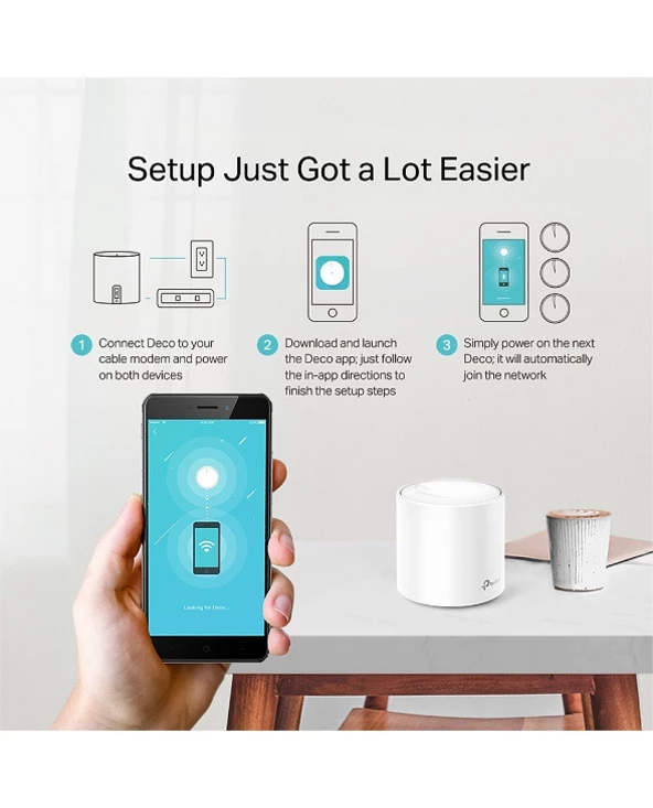 Acheter 💯 TP-LINK Deco X20 (2-pack) Routeur Sans Fil Gigabit Ethernet Bi-bande (2,4 GHz / 5 GHz) 4G Blanc 🧨 5 Acheter 💯 TP-LINK Deco X20 (2-pack) Routeur Sans Fil Gigabit Ethernet Bi-bande (2,4 GHz / 5 GHz) 4G Blanc 🧨 – Image 5