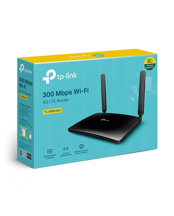 Nouveau ???? TP-LINK TL-MR6400 Routeur Sans Fil Fast Ethernet Monobande (2,4 GHz) 4G Noir ???? 4 Nouveau ???? TP-LINK TL-MR6400 Routeur Sans Fil Fast Ethernet Monobande (2,4 GHz) 4G Noir ???? – Image 4