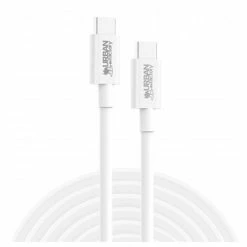 De gros 😉 Urban Factory CAB02UF Câble USB 2 M USB 3.2 Gen 1 (3.1 Gen 1) USB C Blanc 🔥
