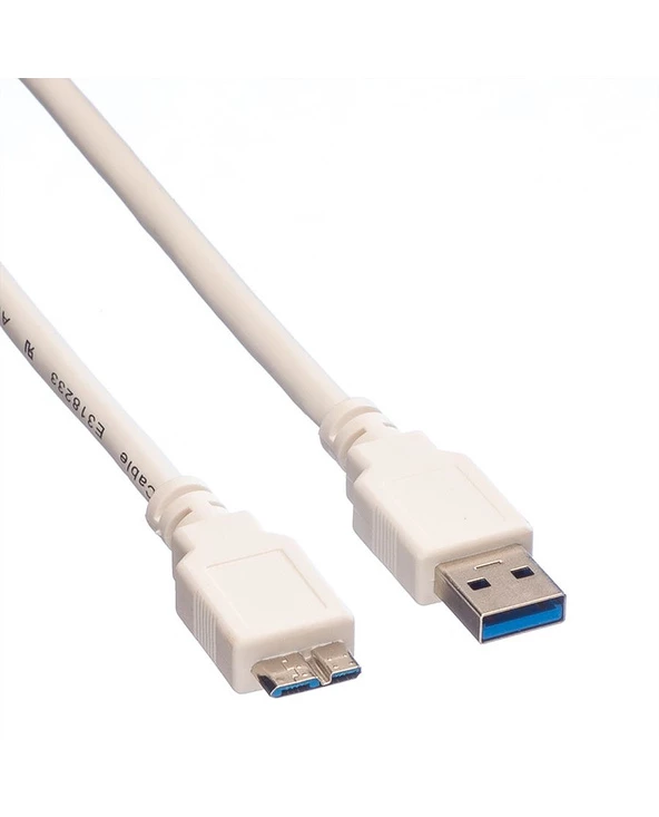Promo ⭐ Value 11998873 Câble USB 0,8 M USB 3.2 Gen 1 (3.1 Gen 1) USB A Micro-USB B Blanc ???? 2 Promo ⭐ Value 11998873 Câble USB 0,8 M USB 3.2 Gen 1 (3.1 Gen 1) USB A Micro-USB B Blanc ???? – Image 2